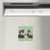 Incly Daddy inボウリングをする人、 クリケットの投手ファミリーRPPC B&W写真イメ マグネット (インサイチュ (食洗機))