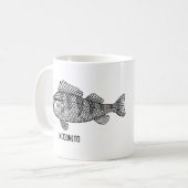 Incodnitoの魚の動物のしゃれのマグ コーヒーマグカップ (正面左)