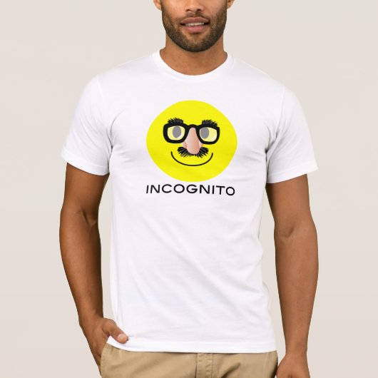 「incognito顔のTシャツ Tシャツ (正面)