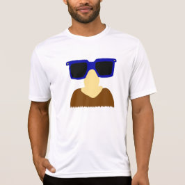 Incognito髭及びガラスのワイシャツ Tシャツ