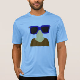 Incognito髭及びガラスのワイシャツ Tシャツ