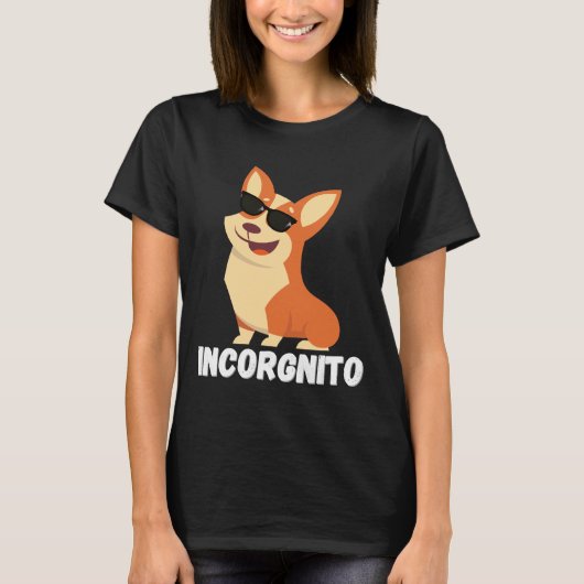 Incognito Corgi Incorgnito Corgi 749 Tシャツ (正面)