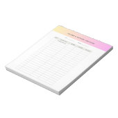 Income & Expense Trackerメモ帳 ノートパッド (回転)