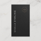 Income Tax Preparer CPA Accountant Faux Leather 名刺 (正面)