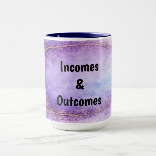 Incomes & Outcomes Mug マグカップ (中央)