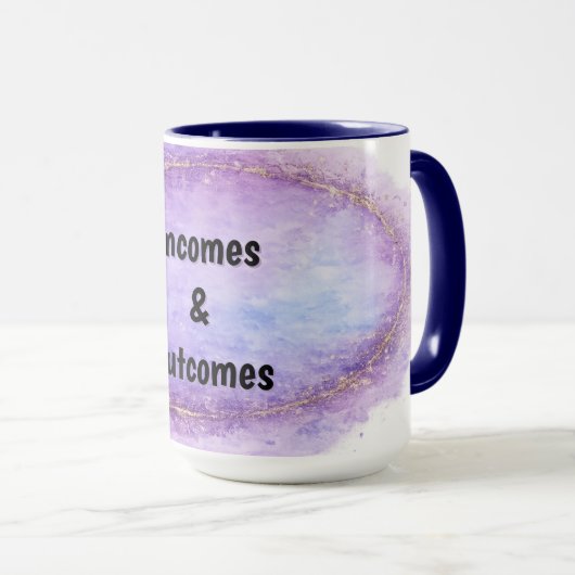 Incomes & Outcomes Mug マグカップ (正面右)
