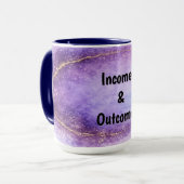 Incomes & Outcomes Mug マグカップ (正面左)