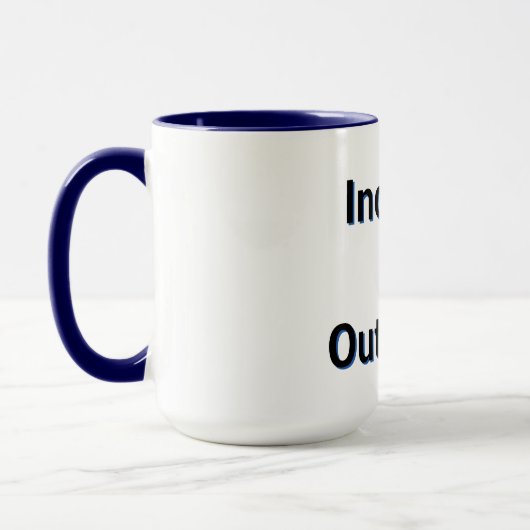 Incomes & Outcomes Mug マグカップ (左)