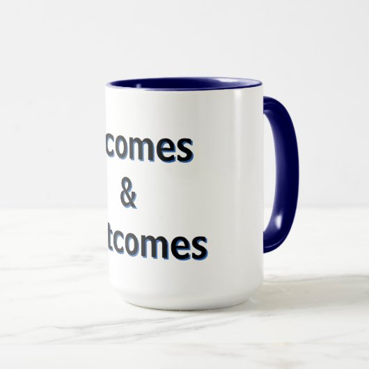 Incomes & Outcomes Mug マグカップ (正面右)
