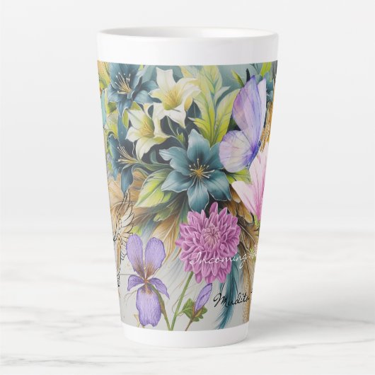 Incoming Blessings-Latte Mug カフェラテマグ (正面)