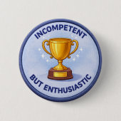 Incompetent 缶バッジ (正面)