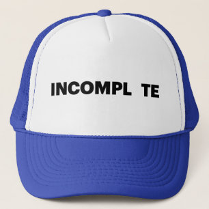 INCOMPL TEのおもしろいのスローガンのトラック運転手の帽子 キャップ