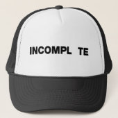 INCOMPL TE キャップ (正面)