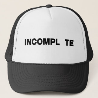 INCOMPL TE キャップ