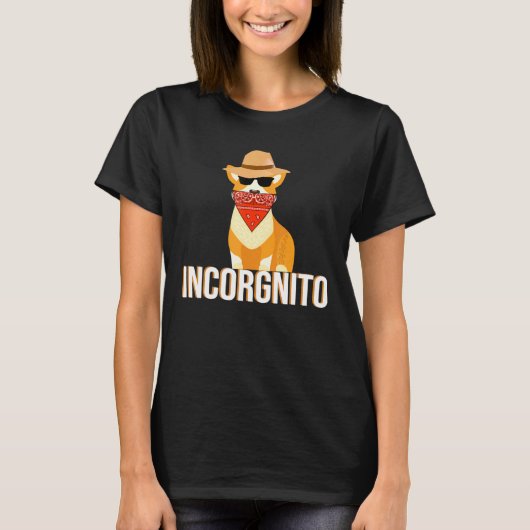 Incorgnito Funny Corgi Tシャツ (正面)