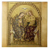 INCORONATION OF VIRGIN by Gentile Da Fabriano タイル (正面)