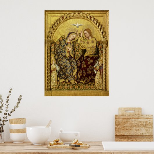 INCORONATION OF VIRGIN by Gentile Da Fabriano ポスター (キッチン)