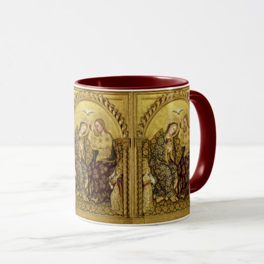 INCORONATION OF VIRGIN by Gentile Da Fabriano マグカップ (正面右)