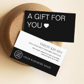 Increase Repeat Customers Modern Gift Voucher 割引カード