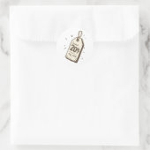 Increasing Value Vintage Price Tag Sticker ラウンドシール (バッグ)