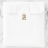 Increasing Value Vintage Price Tag Sticker ラウンドシール (バッグ)