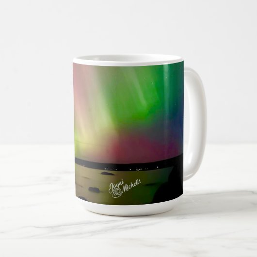 Incredible Aurora Borealis Northern Lights Mug コーヒーマグカップ (正面右)