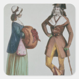 "IncroyableとMerveilleuse」、c.1775 スクエアシール