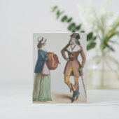 'Incroyable et Merveilleuse', c.1775 ポストカード (スタンド正面)