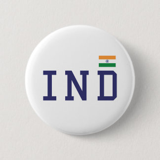 INDインド国旗のトリコラーデシインディアン愛国心 缶バッジ
