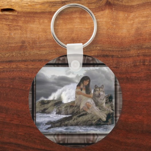 IndainMaiden_Wolf キーホルダー (正面)