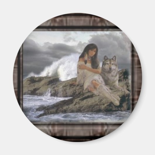 IndainMaiden_Wolf マグネット (正面)