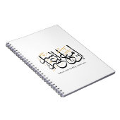 Indeed With Hardship Comes Ease – Arabic Thuluth  ノートブック (右側)