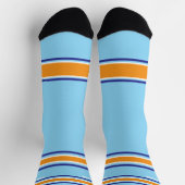 Indego and blue & orange - Name Number Socks ソックス (上部)