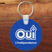 Indépendance du Québec OUI キーホルダー (正面)