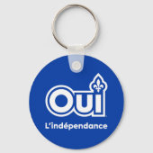 Indépendance du Québec OUI キーホルダー (裏面)