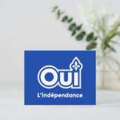 Indépendance du Québec OUI ポストカード (スタンド正面)