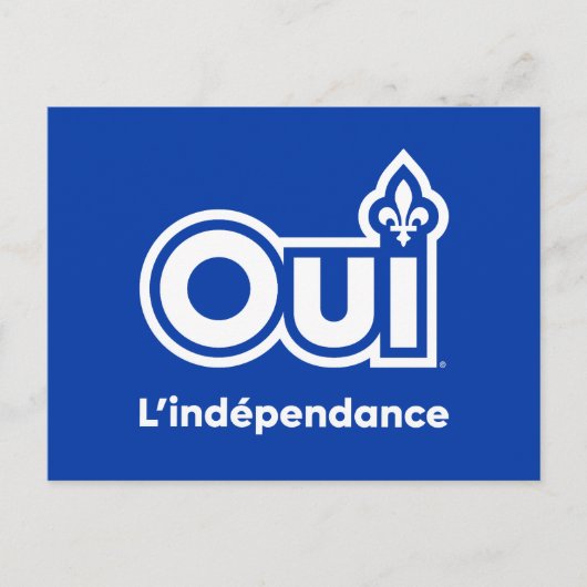 Indépendance du Québec OUI ポストカード (正面)