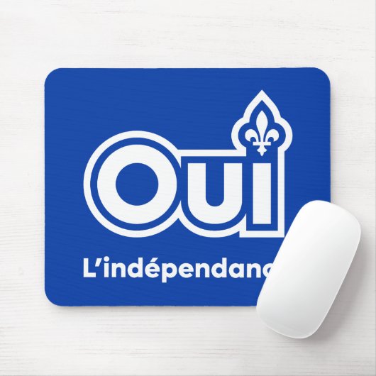 Indépendance du Québec OUI マウスパッド (マウス)