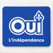 Indépendance du Québec OUI マウスパッド (正面)