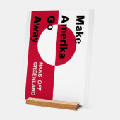 Independant Greenland アクリルサイン (傾斜)