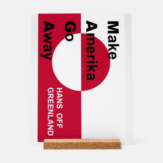 Independant Greenland アクリルサイン (正面)