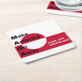 Independant Greenland スクエアペーパーコースター (アングル)