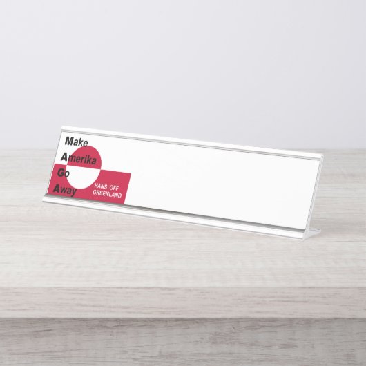 Independant Greenland デスクネームプレート (正面)