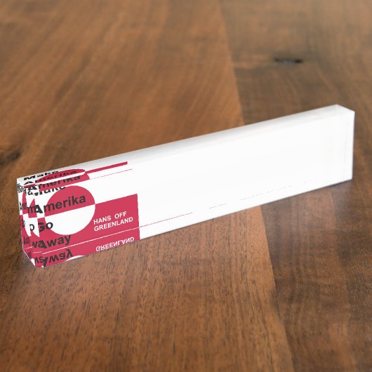 Independant Greenland デスクネームプレート (側面)