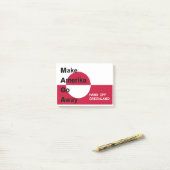 Independant Greenland ポストイット (デスク上)