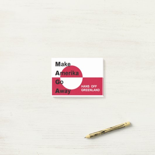 Independant Greenland ポストイット (デスク上)