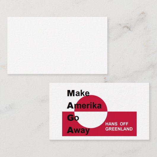 Independant Greenland 名刺 (正面/裏面)