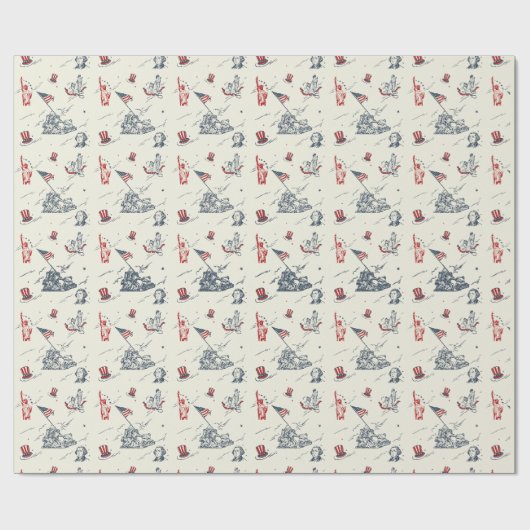 Independence Day 4th July ラッピングペーパー (フラット)