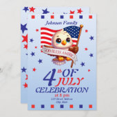 Independence Day 4th of July God Bless America🇺🇸 招待状 (正面/裏面)