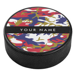 Independence day Camouflage Your name Personalize アイスホッケーパック
